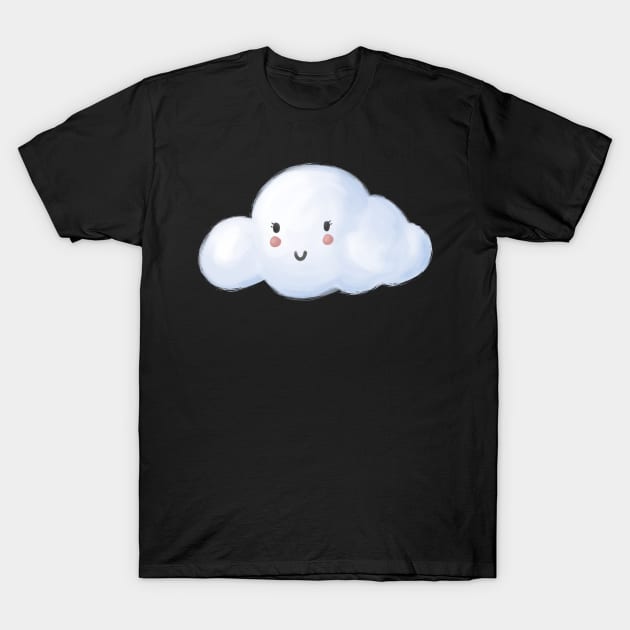 Happy Cloud - Sticker T-Shirt by nikkicischke